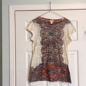 Boho burnout top Mossimo XL